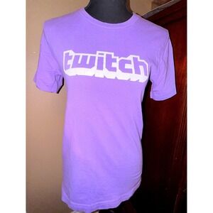 Twitch‎ Graphic Logo T-Shirt Unisex XS Purple Fair Gaming Tee